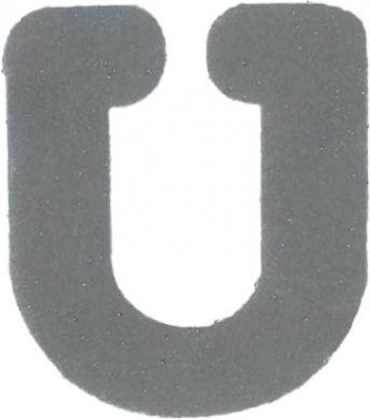 Bügelapplikation Reflex Buchstabe U  30x34mm